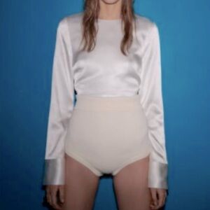 Zara Crop Tie Back Top